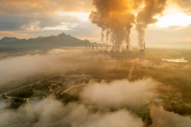 istock Aerial view coal power plant. 1434316039