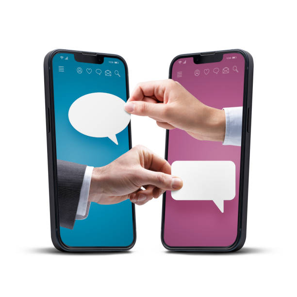 istock Business people talking together online 1434320375
