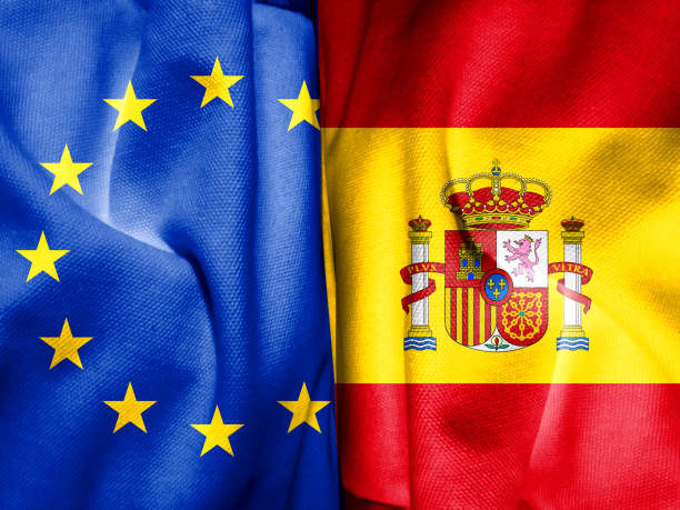 istock EU member states. EU flag with spanish flag 1434320914