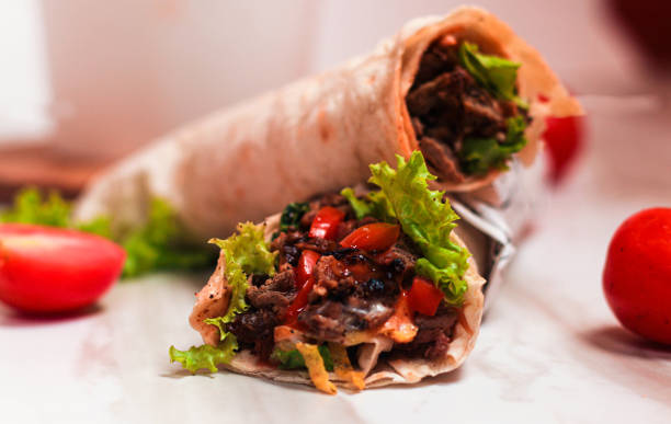 istock Kebab with vegetables and meat 1434331753