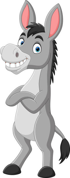 Funny Cartoon Gray Donkey Farm Animal Character Vector Illustrations, Royalty-Free Vector Graphics & Clip Art - iStock Funny Cartoon Gray Donkey Farm Animal Character Vector Illustrations, Royalty-Free Vector Graphics & Clip Art - iStock