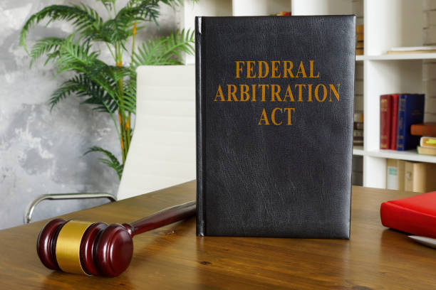 istock Federal arbitration act on the wooden surface. 1434337554