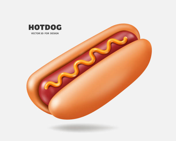 istock Hot dog sausage bread topped with sauce or cheese 1434337600