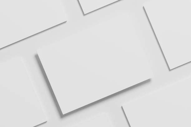 istock A4 Landscape Horizontal Magazine Brochure 3D Rendering White Blank Mockup 1434341195