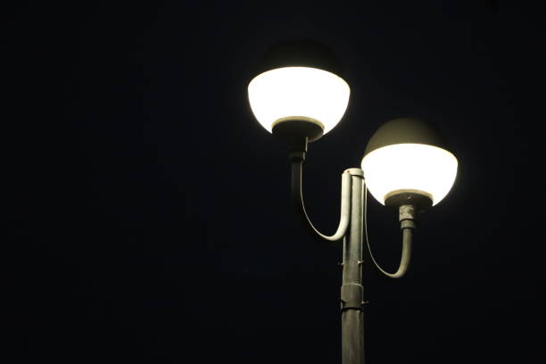istock A lighting street lamp at the night 1434347087