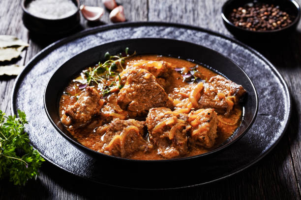 istock Flemish Stew, carbonnade, meet stew in bowl 1434348172