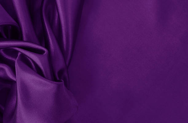 istock Purple fabric cloth texture for background and design art work, beautiful crumpled pattern of silk or linen. 1434348531