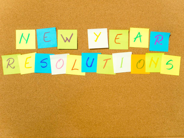 istock cork board with post it with motivational texts new year resolutions promises concept photo 1434353328