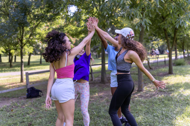 istock Rejoicing and celebrating after a workout 1434356008