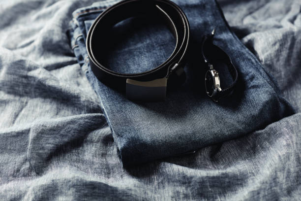istock Close up of Jeans trousers. Soft focus. 1434362309