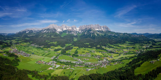 istock Wilder kaiser mountain - aerial view 1434362778