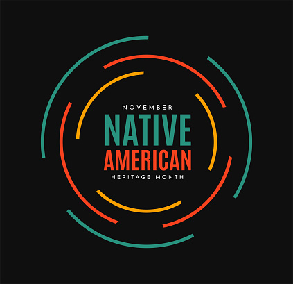 Native American Heritage Month background. Vector illustration. EPS10