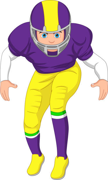 istock American football player cartoon 1434368436