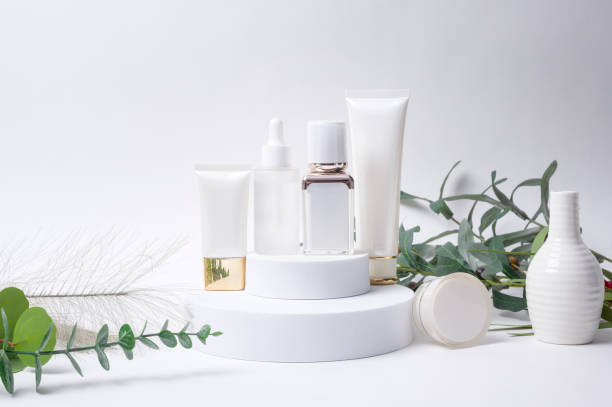 istock moisturizing cream bottle over leaf background studio, packing and skincare beauty concept 1434368873