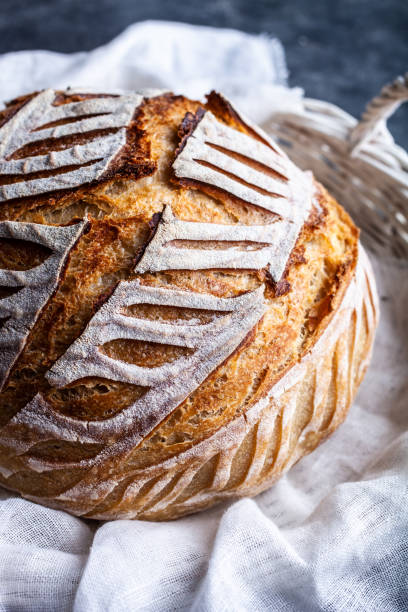 Fresh homemade sourdough bread