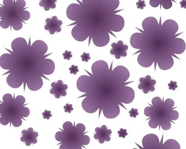 Vector illustration of simple abstract background with seamless pattern,which is in the shape of a flower
