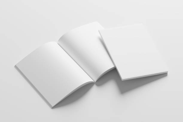 istock US Letter Size Magazine Brochure 3D Rendering White Blank Mockup 1434385485