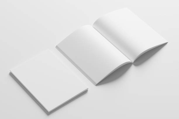 istock A4 A5 Magazine Brochure 3D Rendering White Blank Mockup 1434386684
