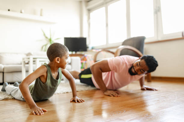 istock Family time. Single father with and son spending time together 1434386851