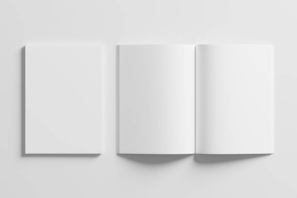 istock A4 A5 Magazine Brochure 3D Rendering White Blank Mockup 1434386918