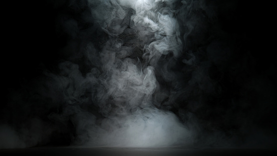 White atmospheric smoke, abstract background, close-up.Neon atmospheric smoke, abstract background, close-up.