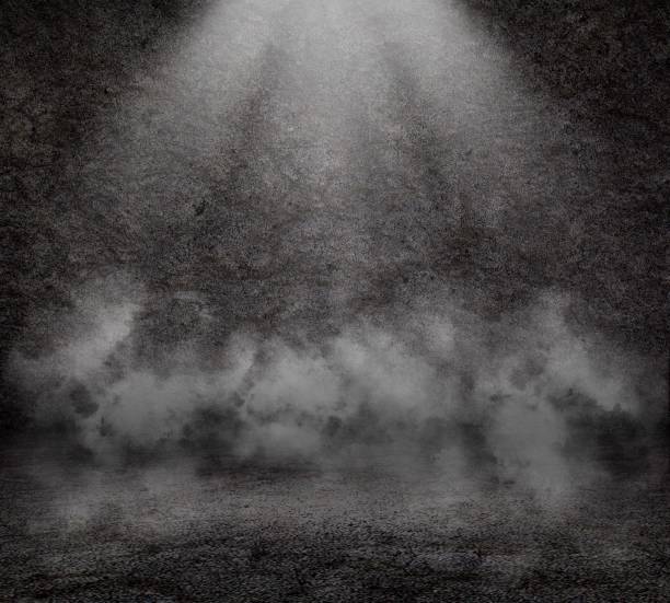 istock 3D grunge interior with spotlight and smokey atmosphere 1434393899