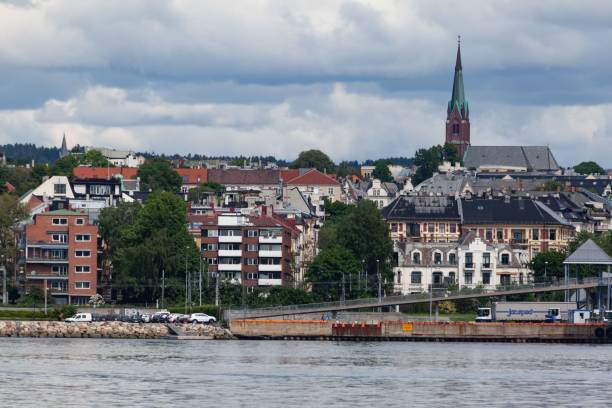 istock Waterfront with a church in Oslo, Norway 1434396138