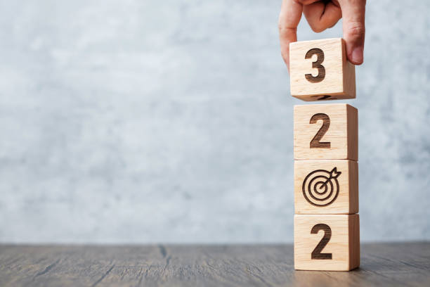 istock 2023 block with dartboard sign. Business Goal, Target, Resolution, strategy, plan, Action motivation, mission, thinking, and New Year start concepts 1434400119