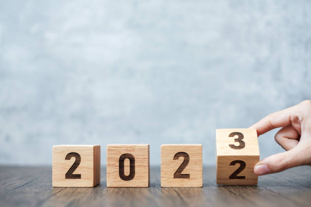 istock hand flip 2022 to 2023 block. goal, Resolution, strategy, plan,, motivation, reboot, forecast, change, countdown and New Year holiday concepts 1434400161