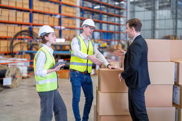 istock Group of worker working in warehouse 1434402154