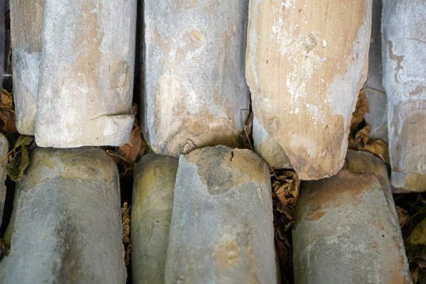 istock Roof tiles on a house roof 1434417360