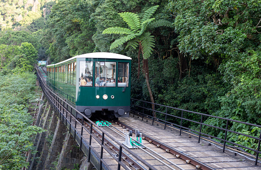 2022 Oct 10,Hong Kong: The new sixth-generation Green Cabin Peak Tram will enter service on August 27, 2022.