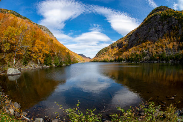 istock Fall colors in the Adirondacks with reflection in the water 1434428026