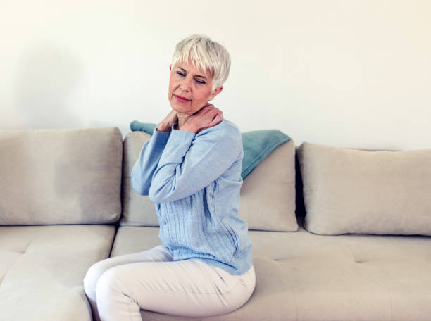 istock Pain in the shoulder. 1434434226