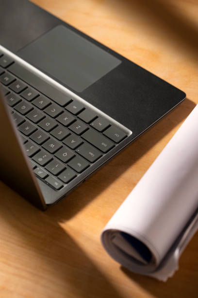 istock Laptop Still Life With Dramatic Lighting On Desk 1434437619