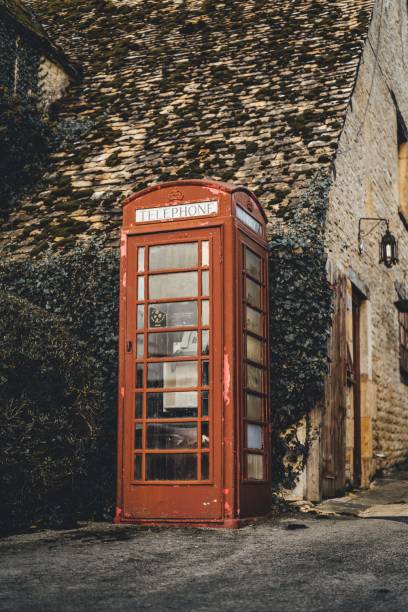 istock A red payphone next to a beautiful old-style building 1434437688