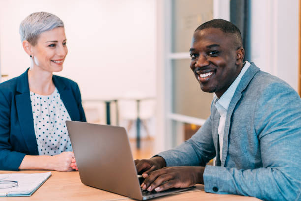 istock Business partners in meeting. 1434438063