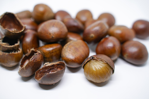 Nuts, dates, raisins offered on the local market in Amman, Jordan 2021