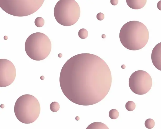 Vector illustration of simple abstract background with seamless pattern,which is circle