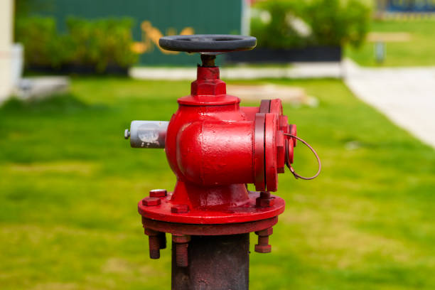 istock Close-up of a red fire hydrant outdoors in the city 1434446118