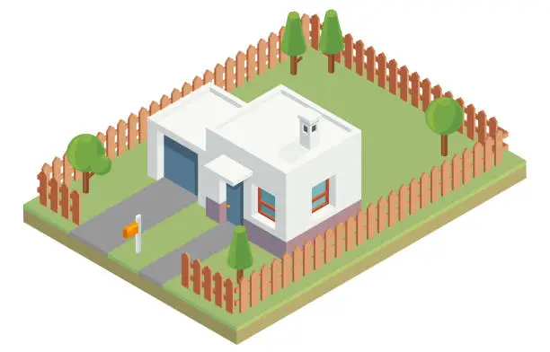 Vector illustration of Isometric House Icon