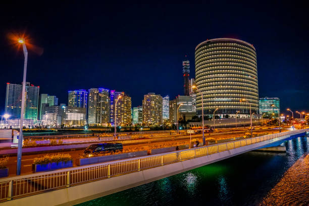 Night view of Yokohama (Yokohama City Kanagawa-ku). Shooting Location: Yokohama-city kanagawa prefecture