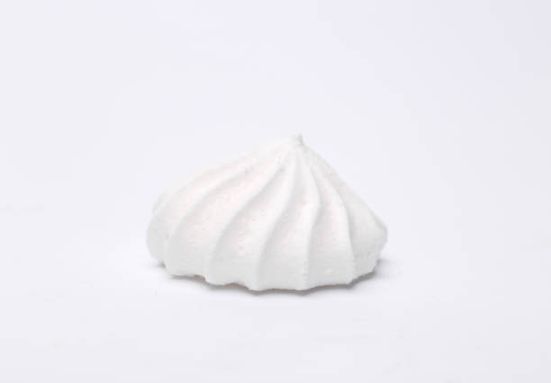 istock Sweet white meringue isolated on a white background. 1434452417