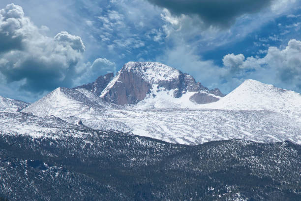 Longs Peak, Rocky Mountain National Park stock photo