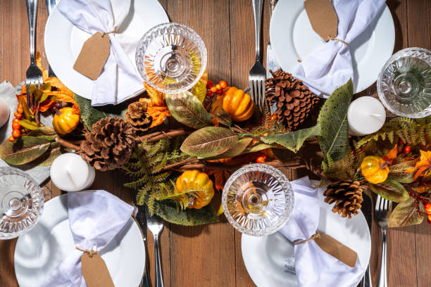 istock Thanksgiving family party  dinner table 1434460304