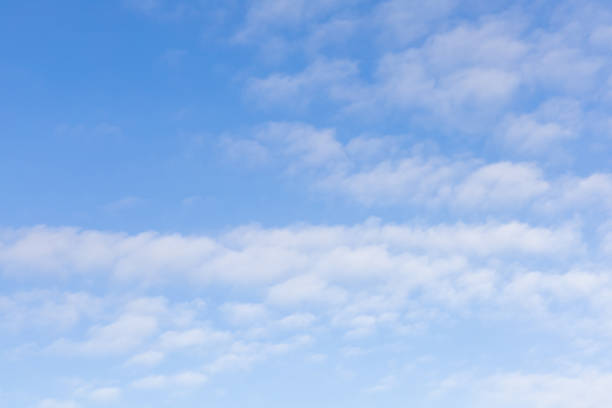 istock View of beautiful blue sky with white clouds. 1434463816