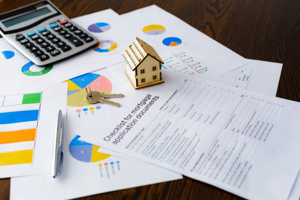 istock Real estate market and mortgage documents 1434464137