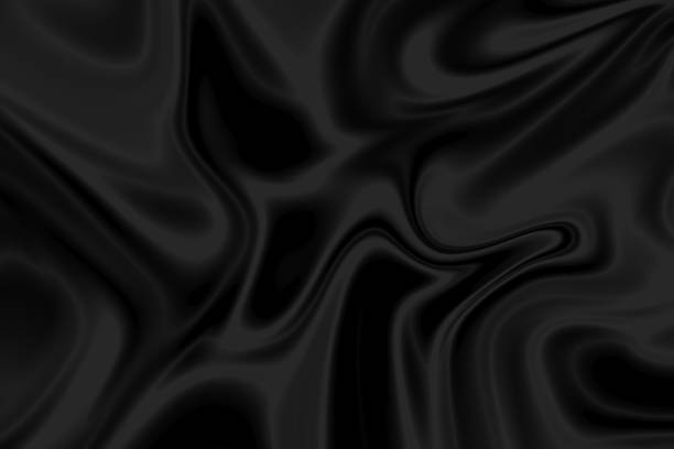 istock Black satin background. Black silk or satin luxury fabric texture can use as abstract background. 1434464537