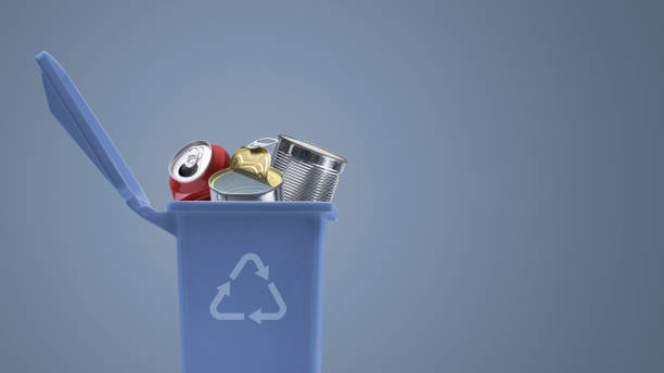 istock Garbage can full of metal waste 1434469331