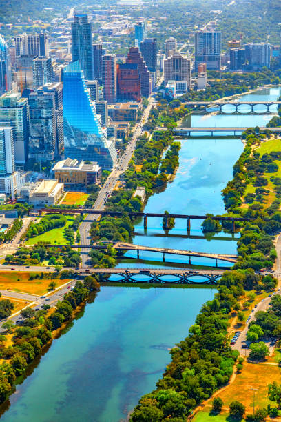 istock Bridges of Austin Aerial 1434471369